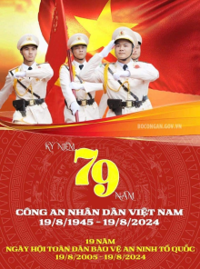 CHÀO MỪNG KỈ NIỆM NGÀY TRUYỀN THỐNG LỰC LƯỢNG CÔNG AN NHÂN DÂN VIỆT NAM  19/8/1945- 19/8/2024]👮‍♂️